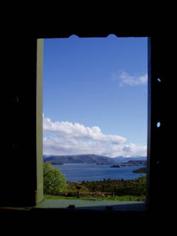 view from another gun position above the bunker