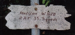 W1020 crash site sign