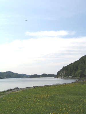 John's flight over Fættenfjord