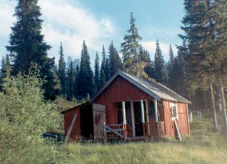 The original hut at Tomtvatnet