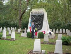 The Czechoslovakia memorial at Brookwood Military Cemetery