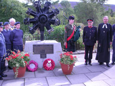 Ceremony at Wellington Memorial in Braemar