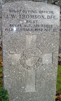 Grave of J W Thomson at Dyce
